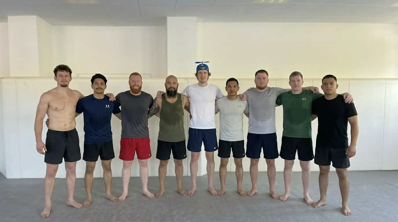 Stag group after training
